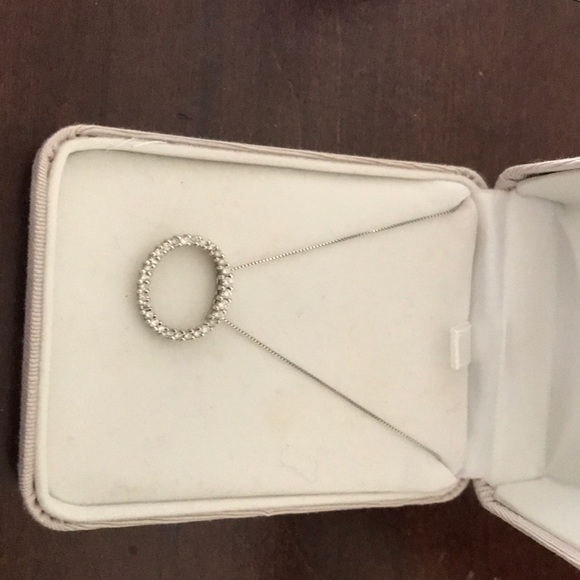 marks and Jewelry Diamond Circle Necklace Poshmark